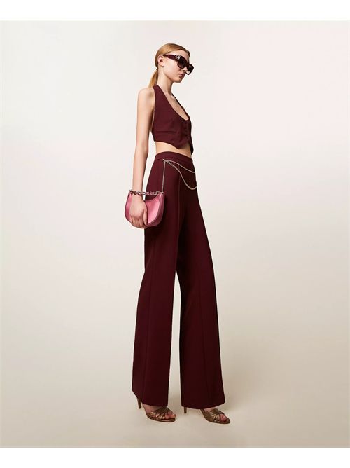 Pantaloni in crêpe cady con cintura TWINSET | TP2281/05609